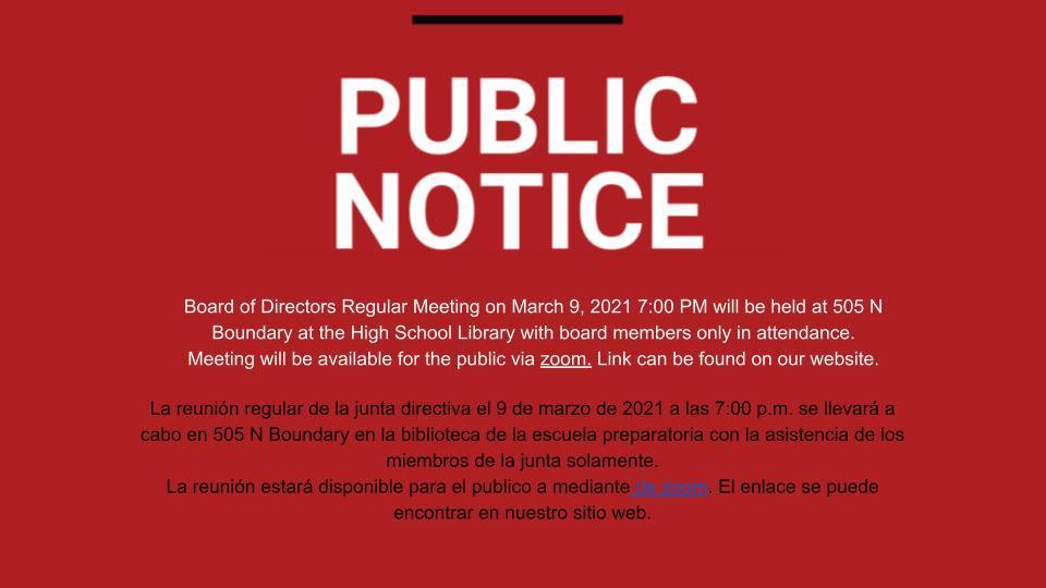 Public Notice