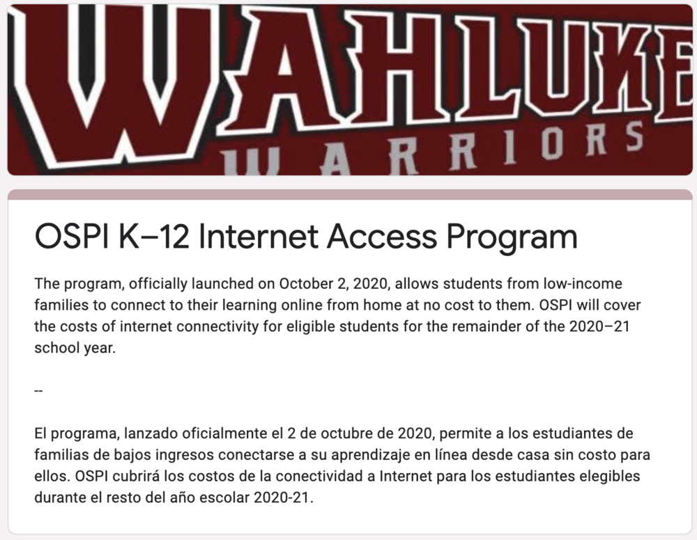 Internet Access Program
