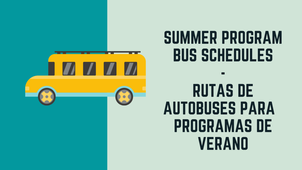 Summer Program Bus Schedules