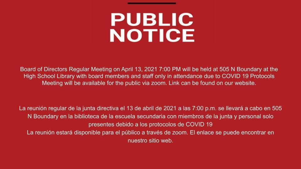 Public Notice