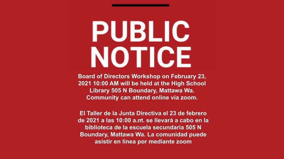 Public Notice