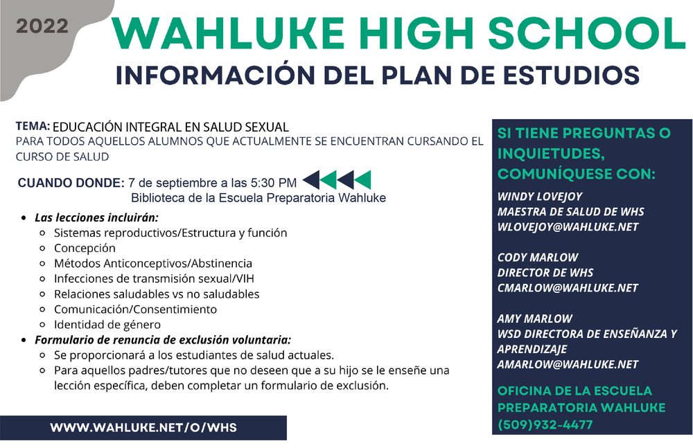 Comprehensive Sexual Health Education Curriculum