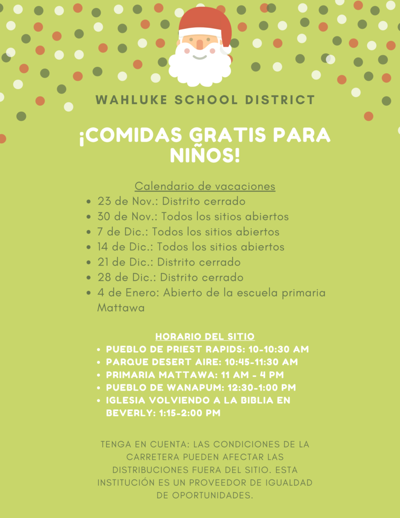 Holiday Schedule