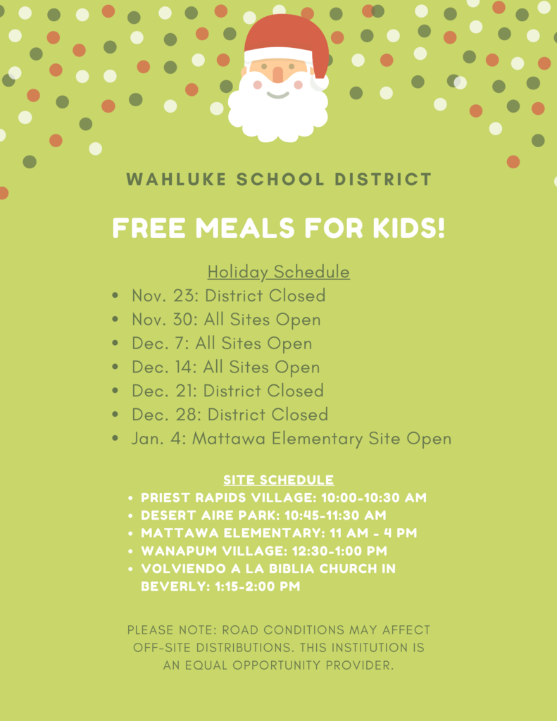 Holiday Schedule