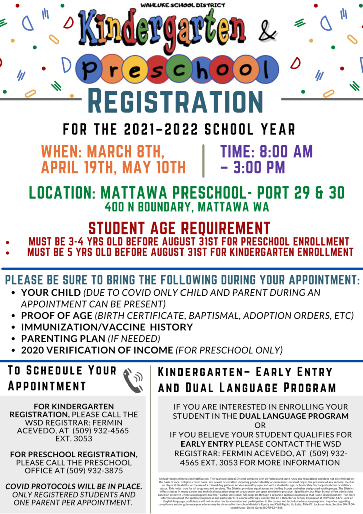 Kinder Registration
