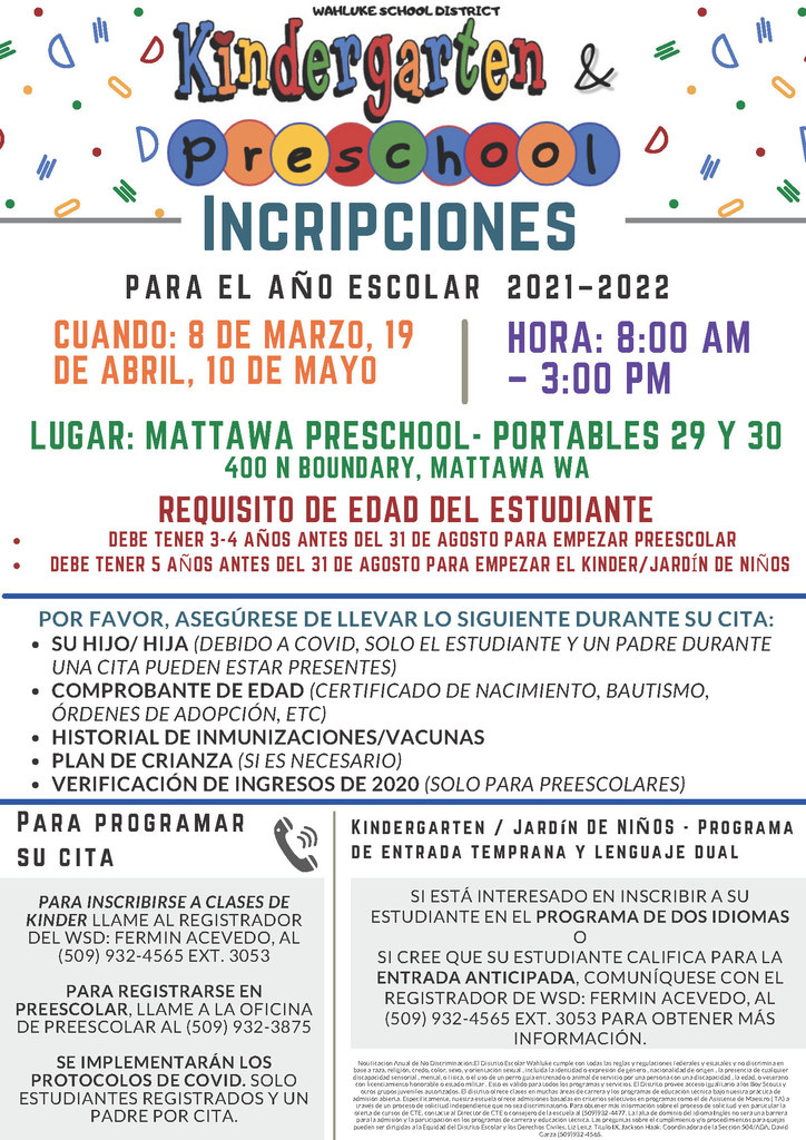 Kinder Registration