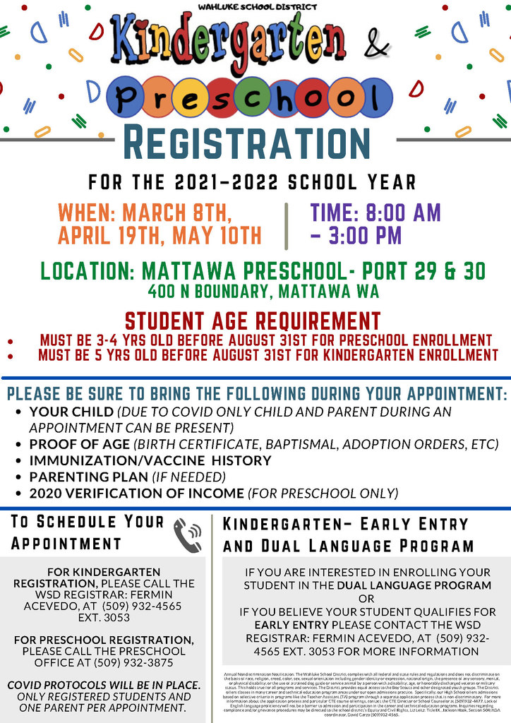 Kinder Registration