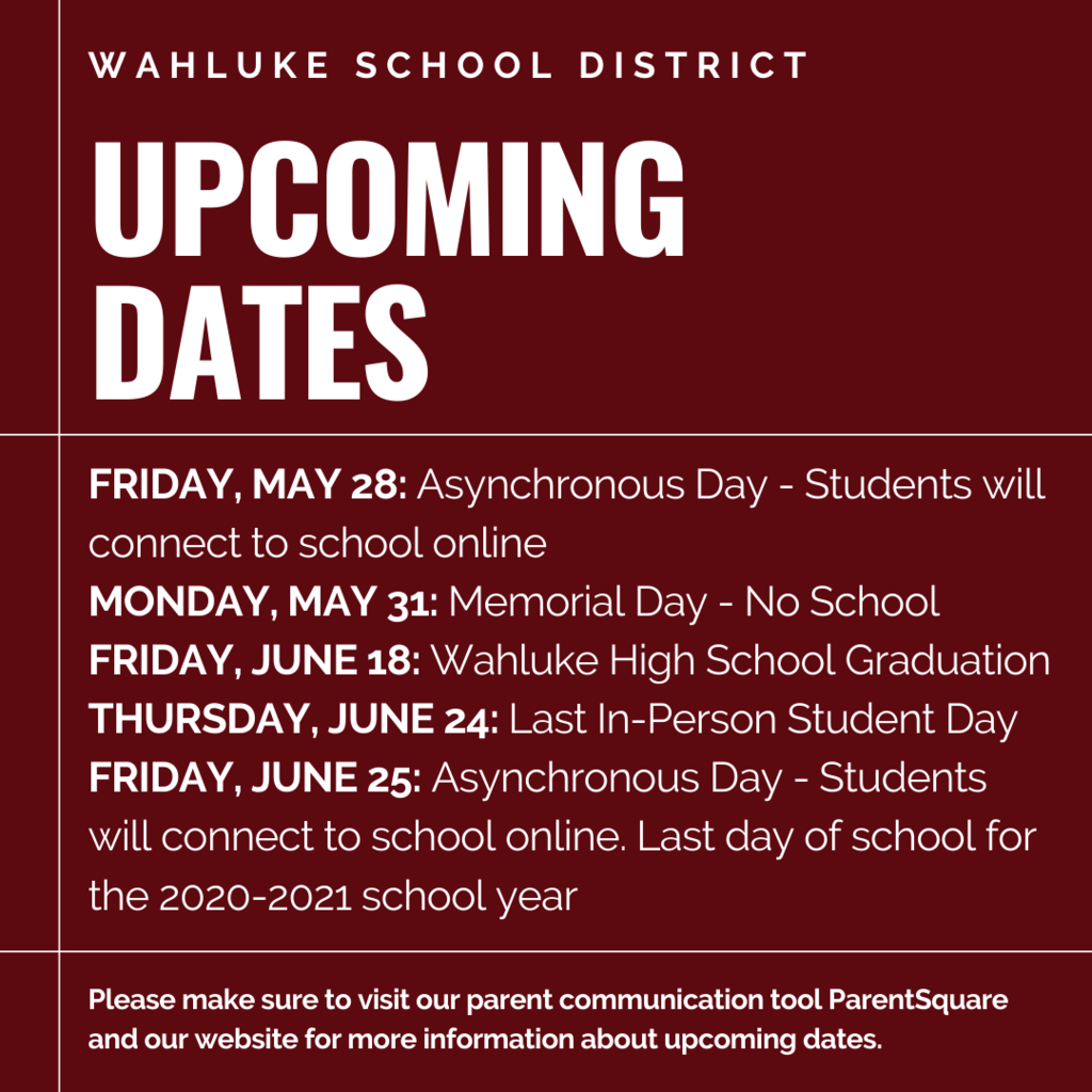 Important Dates