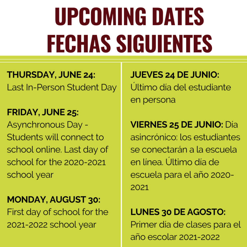 Important Dates