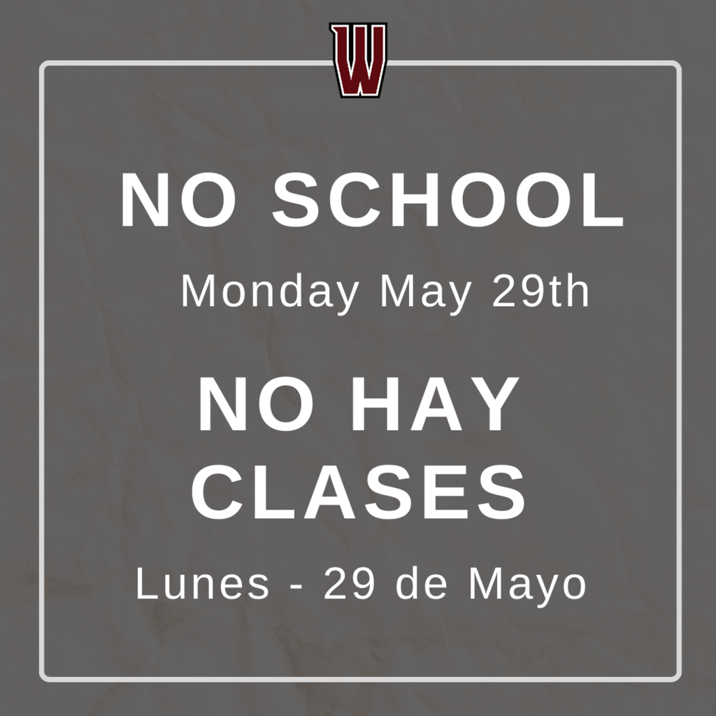 No school may 29