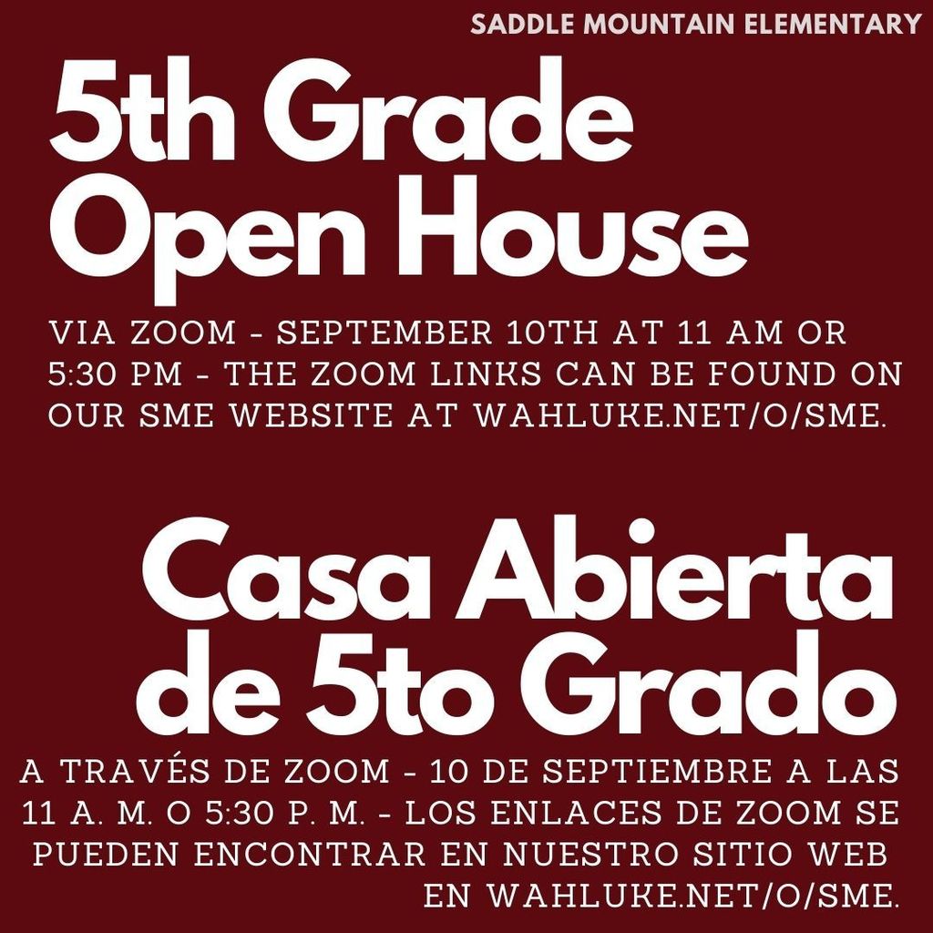 SME 5th-grade open house